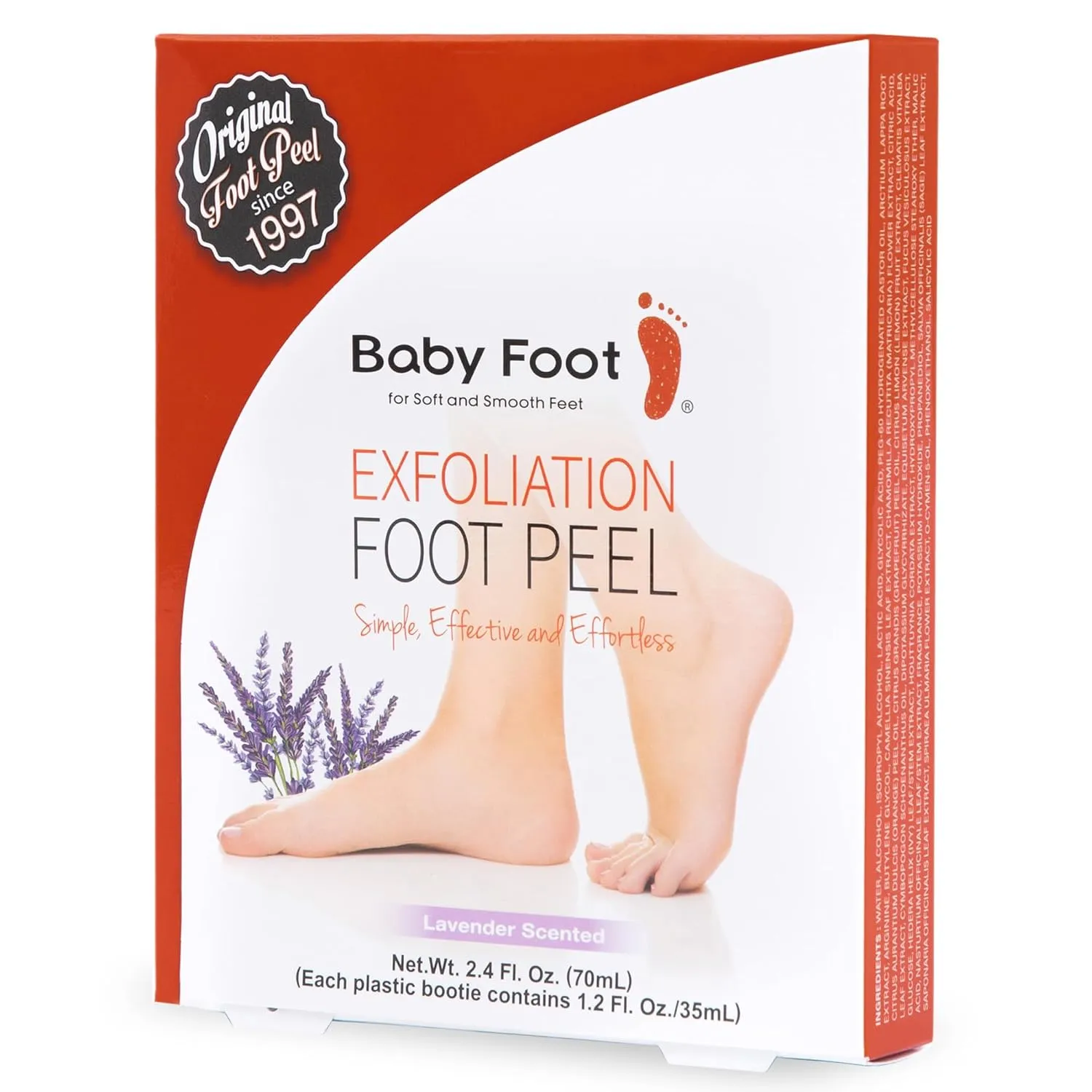 Baby Foot Peel Mask removes calluses & dead skin for smooth, soft feet. Exfoliating foot mask with lavender scent. Spa-like experience at home. Available at Deal Seekers HQ.