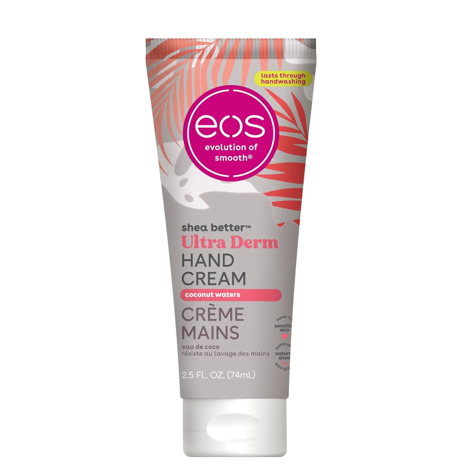 eos Shea Better Hand Cream - Coconut scent with natural shea butter & oil. 24-hour hydration for smooth skin. 2.5 oz. Available at Deal Seekers HQ.
