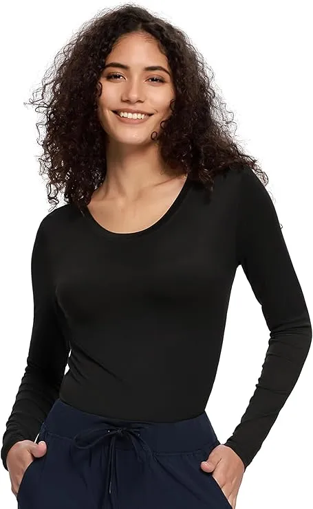 COZYFIT Women’s Underscrub Shirt Soft Long Sleeve Tee